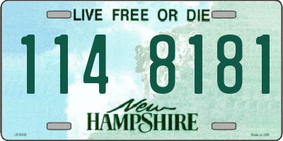 NH license plate 1148181