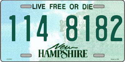 NH license plate 1148182