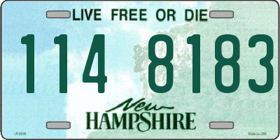 NH license plate 1148183