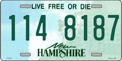 NH license plate 1148187