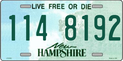 NH license plate 1148192