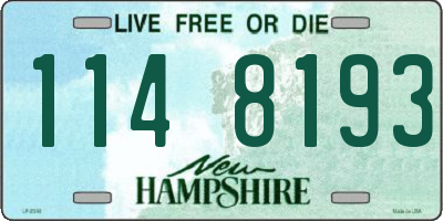 NH license plate 1148193