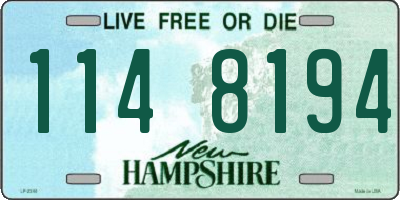 NH license plate 1148194