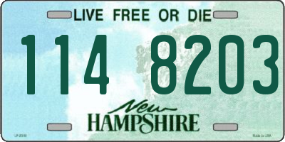 NH license plate 1148203