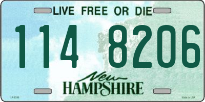NH license plate 1148206