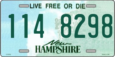 NH license plate 1148298