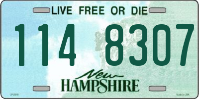 NH license plate 1148307