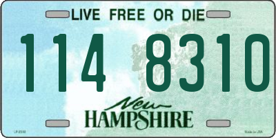 NH license plate 1148310