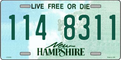 NH license plate 1148311