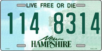 NH license plate 1148314