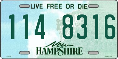 NH license plate 1148316