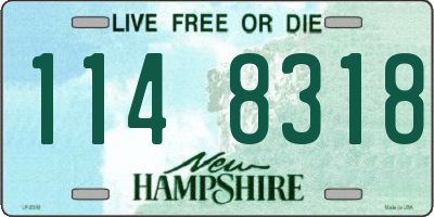 NH license plate 1148318