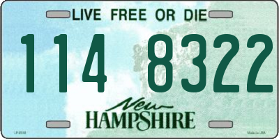 NH license plate 1148322