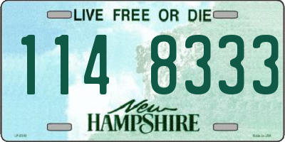 NH license plate 1148333