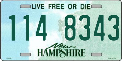 NH license plate 1148343