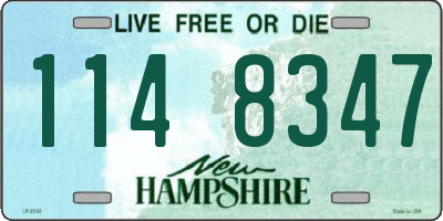 NH license plate 1148347