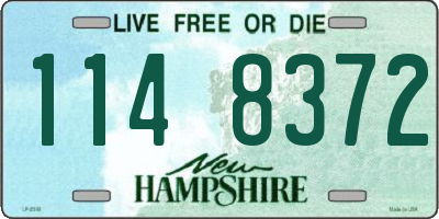 NH license plate 1148372