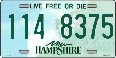 NH license plate 1148375