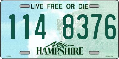 NH license plate 1148376