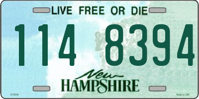 NH license plate 1148394