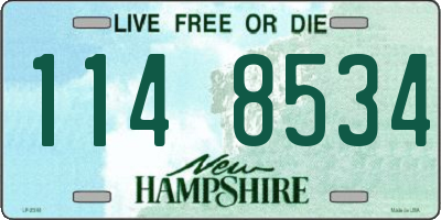 NH license plate 1148534
