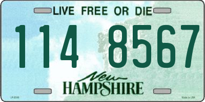 NH license plate 1148567