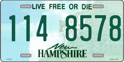 NH license plate 1148578