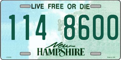 NH license plate 1148600