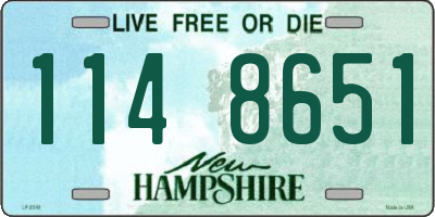 NH license plate 1148651
