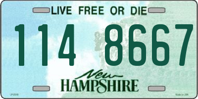 NH license plate 1148667