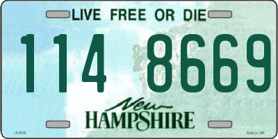 NH license plate 1148669