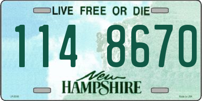 NH license plate 1148670