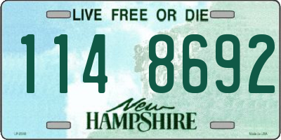 NH license plate 1148692