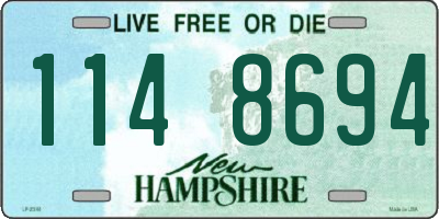 NH license plate 1148694