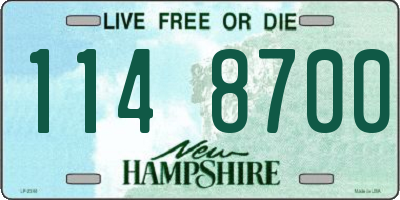 NH license plate 1148700