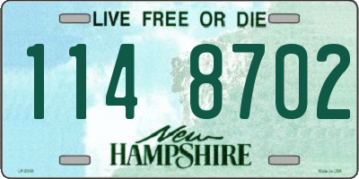 NH license plate 1148702
