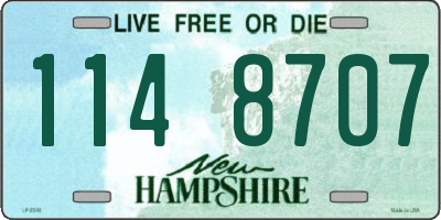 NH license plate 1148707