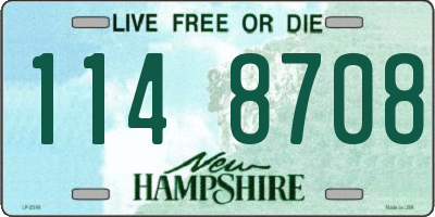 NH license plate 1148708