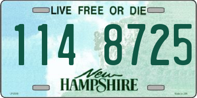 NH license plate 1148725