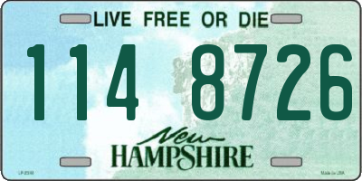 NH license plate 1148726