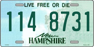 NH license plate 1148731