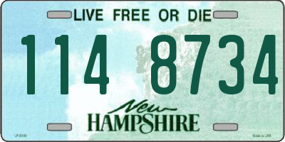 NH license plate 1148734