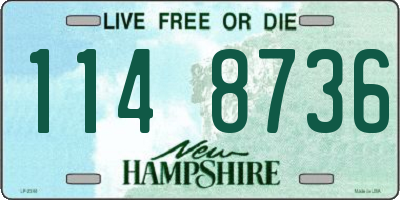 NH license plate 1148736