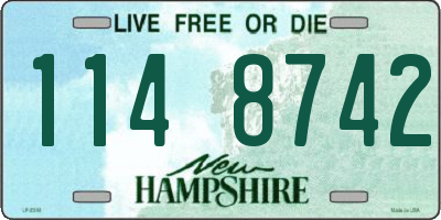 NH license plate 1148742