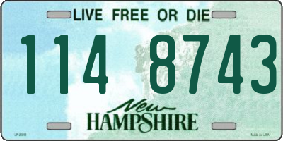 NH license plate 1148743