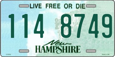NH license plate 1148749