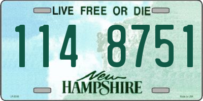 NH license plate 1148751