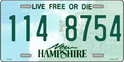 NH license plate 1148754