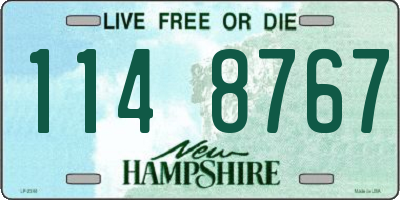 NH license plate 1148767
