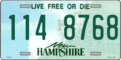 NH license plate 1148768